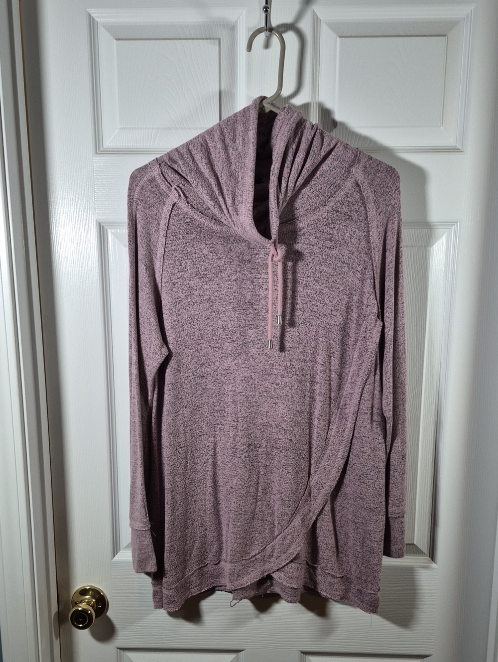 Chelsea & Theodore Dusty Mauve Hooded Pullover